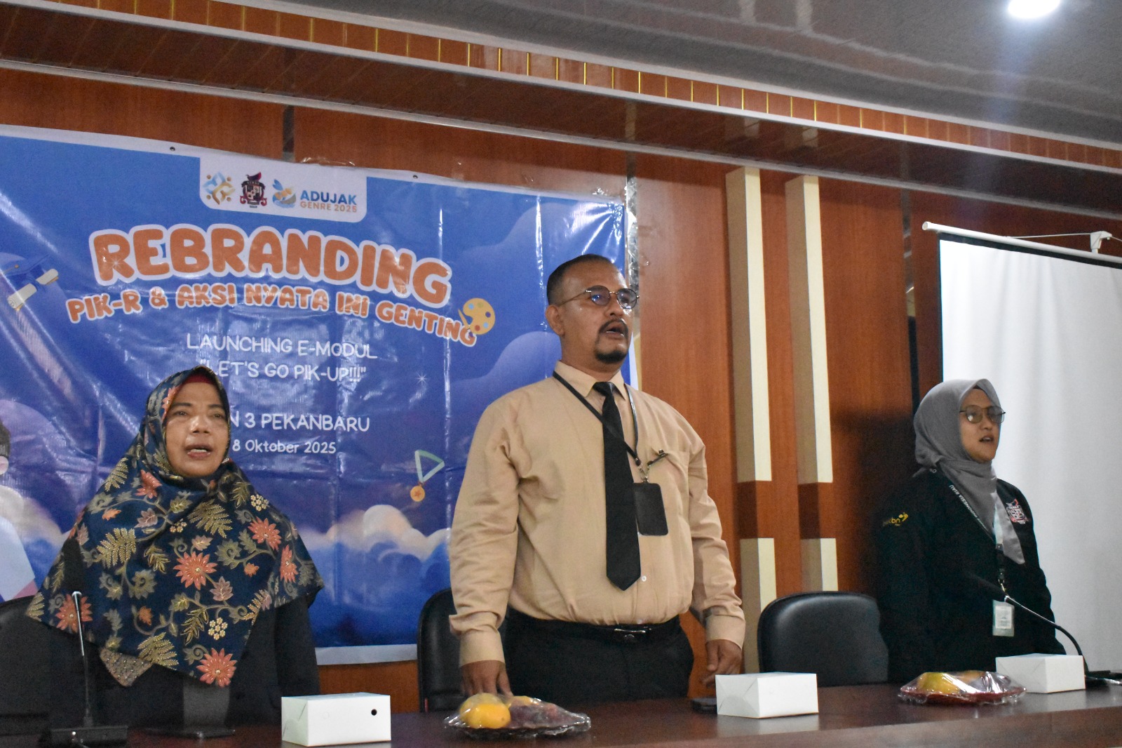 Forum Genre Riau Lakukan Rebranding PIK-R dan Aksi Nyata di MAN 3 Kota Pekanbaru.