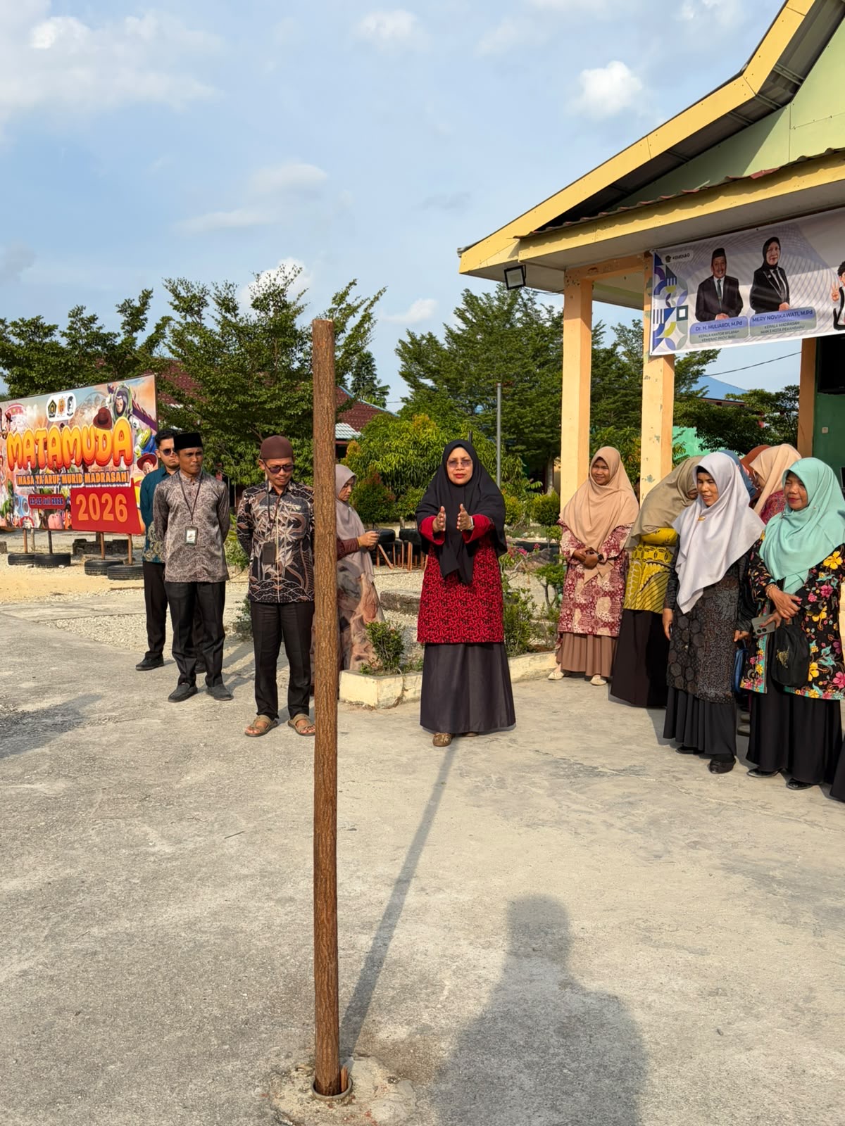 Momentum Rashdul Kiblat 2026, MAN 3 Kota Pekanbaru Pastikan Ketepatan Arah Kiblat