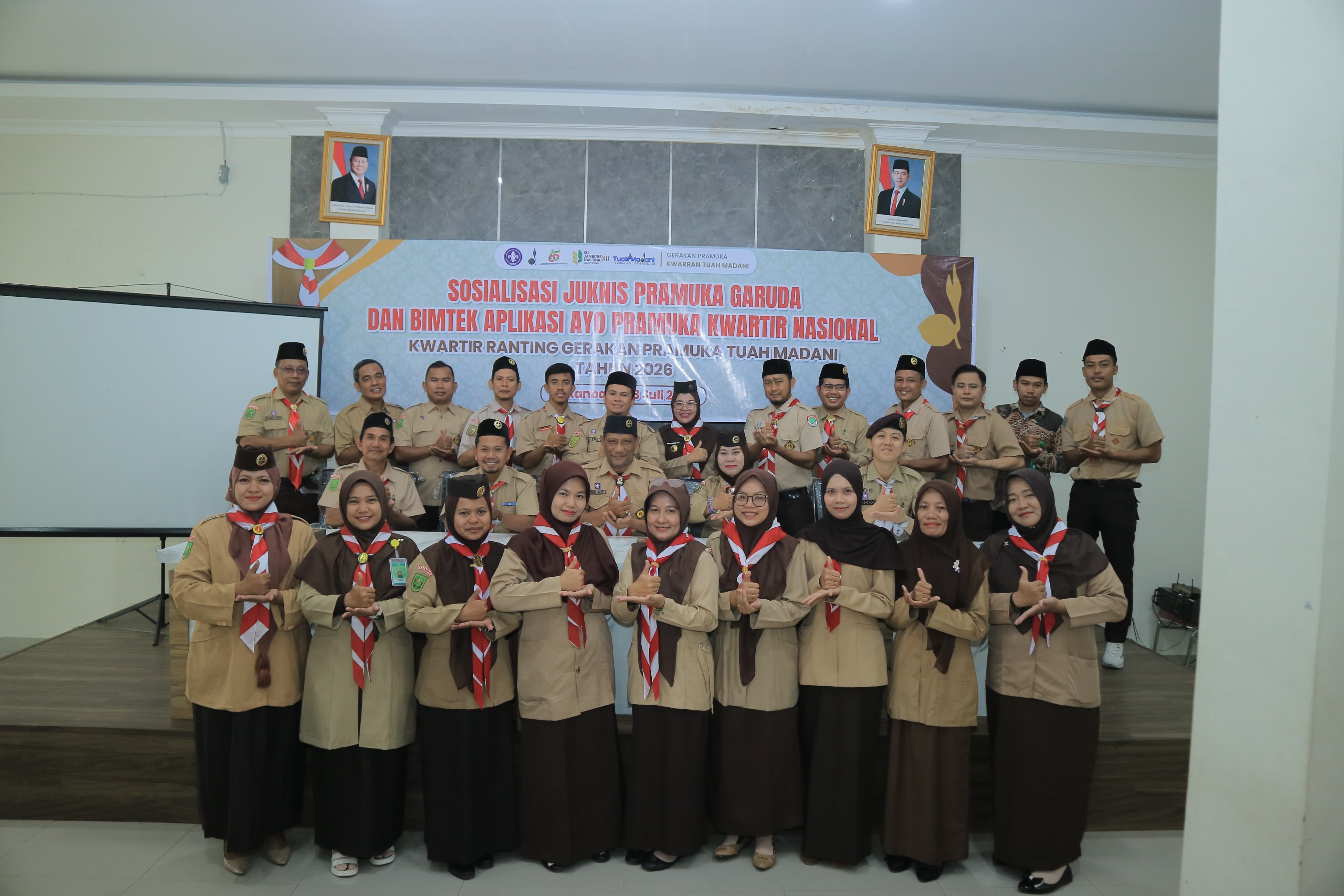 MAN 3 Kota Pekanbaru Ikuti Sosialisasi Pramuka Garuda dan Bimtek Ayo Pramuka 2026