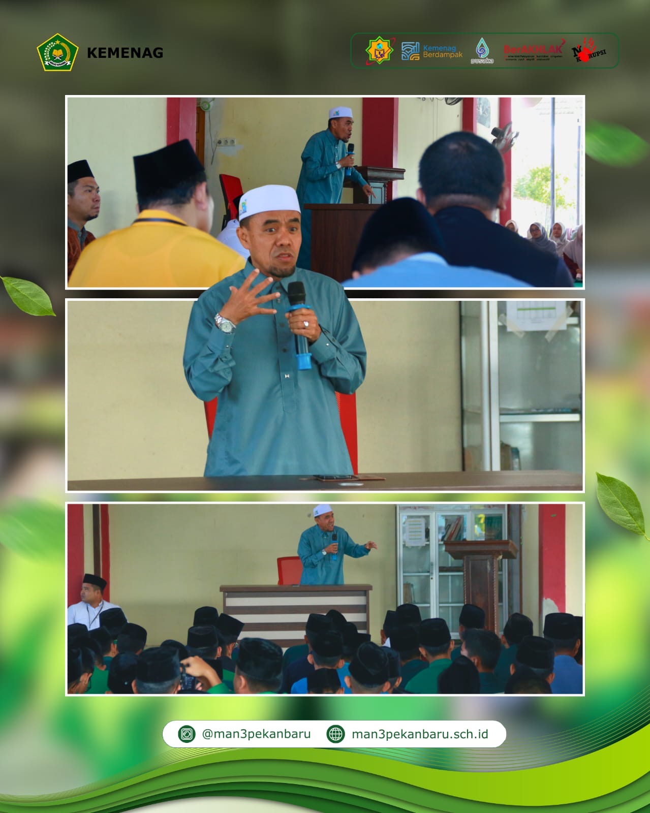 Melalui Mau’izhoh Hasanah, MAN 3 Kota Pekanbaru Tanamkan Nilai Syukur dan Keberkahan Rezeki